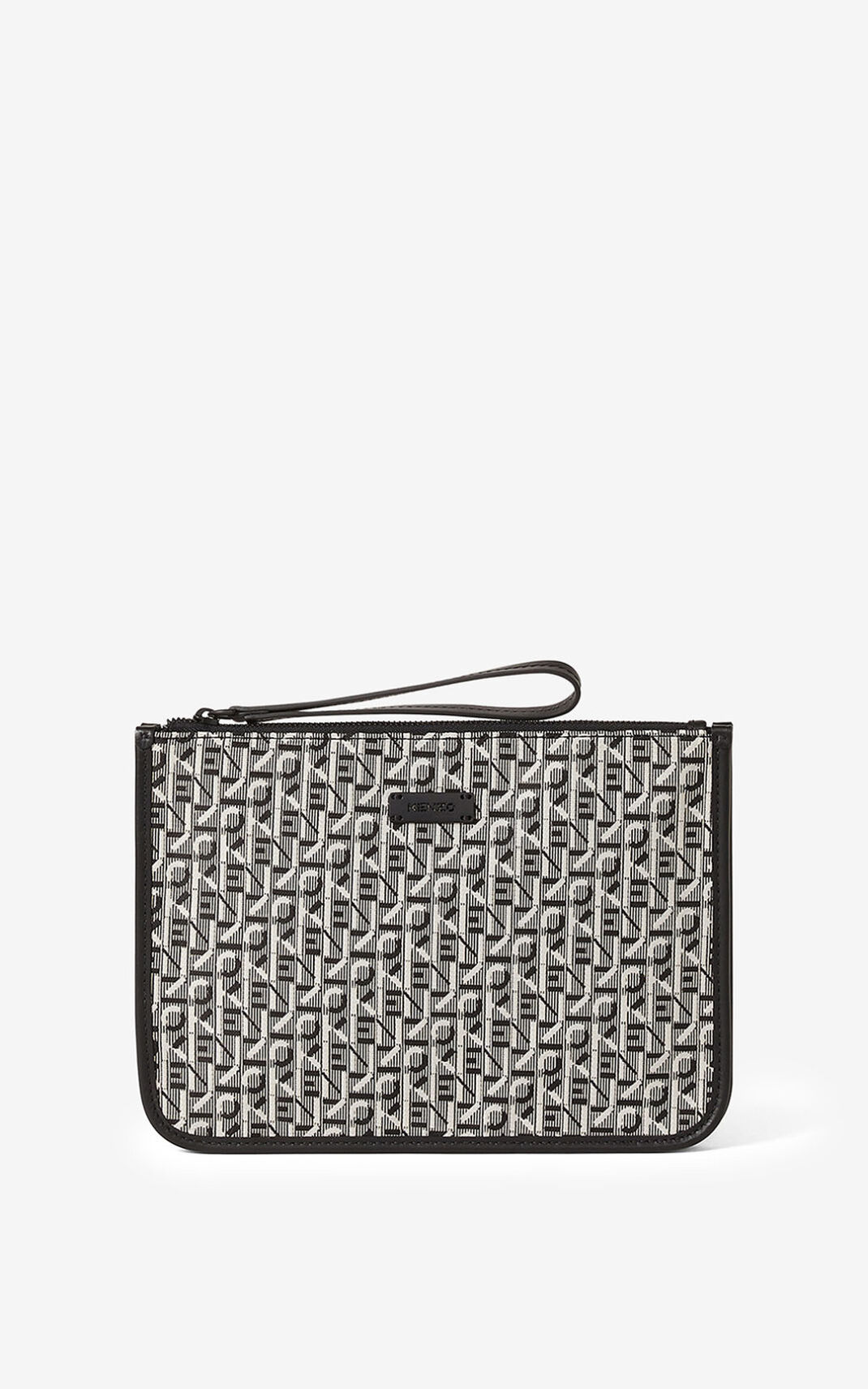 Kenzo Jacquard Courier with fob Pénztárca Férfi Szürke | ID.265809